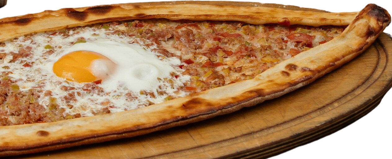 Pide with Minced Meat and Egg